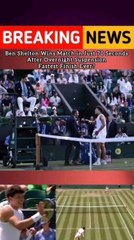Ben Shelton made history with a jaw-dropping 70-second finish against Rinky Hijikata after their match resumed! Fans couldn’t believe their eyes#BenShelton #TennisHistory #70SecondWin #RinkyHijikata #TennisHighlights #SportsShockers #FastestWin #ATP