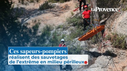 Ces pompiers sauveteurs de l'extrême en milieu périlleux et montagne dans les Bouches-du-Rhône