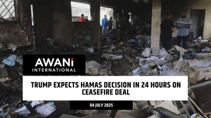 Trump expects Hamas decision in 24 hours on ceasefire deal