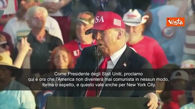 Trump Vi prometto che gli Usa non saranno mai comunisti, neanche New York