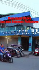 Marasigan Street in San Juan, Batangas in the Philippines