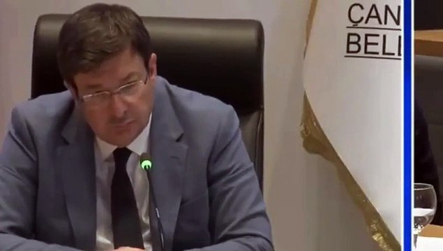 AKP'li üye Türkiye bir hukuk devletidir deyince, diğer üyeler kahkaha attı