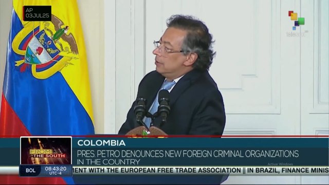 Colombia, pres. Petro denounces new foreign criminal organizations in the country