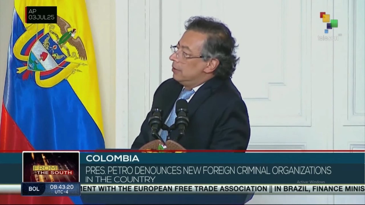 Colombia, pres. Petro denounces new foreign criminal organizations in the country