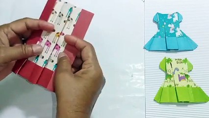 cara mudah bikin origami baju pengantin