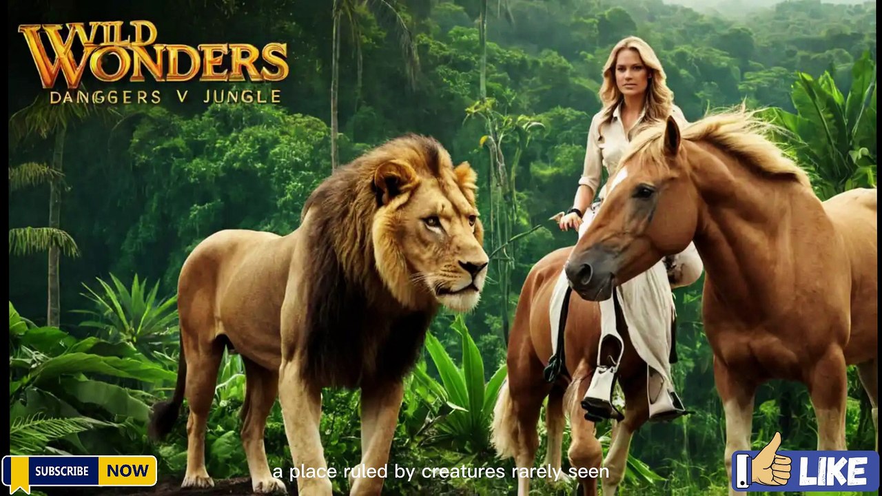 "Most Dangerous Lions vs Wild Horses in the Jungle | The Lady of the Wild | WILD WONDERS"