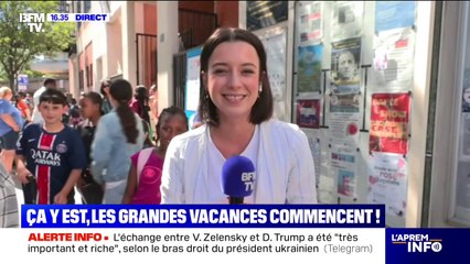 "Je vais aller chez mes grands-parents": les grandes vacances d'été commencent pour les plus petits