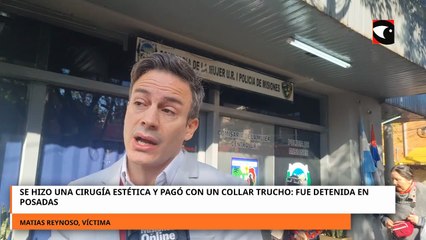 Se hizo una cirugía estética y pagó con un collar trucho: Fue detenida en Posadas