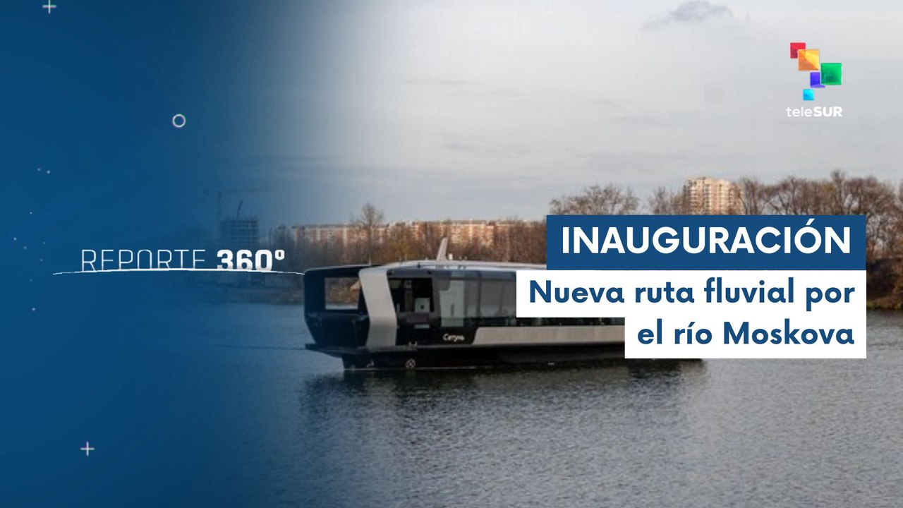 Inauguración de ruta fluvial por el río Moskova