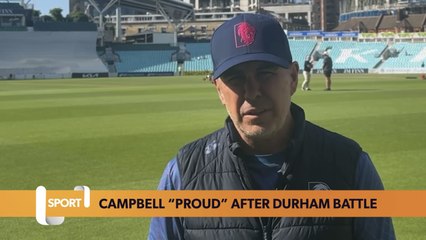 Ryan Campbell “proud” after Durham battle for draw