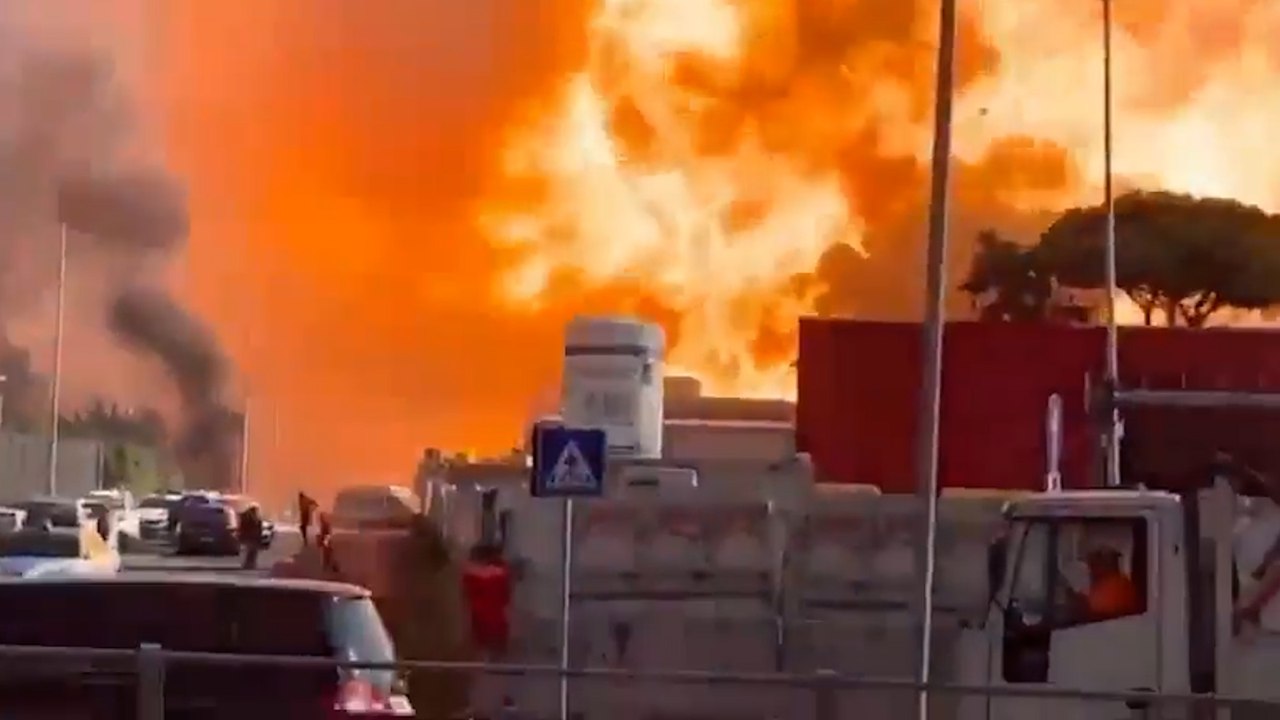 « On aurait dit une bombe » : violente explosion d'une station-service à Rome, 45 blessés