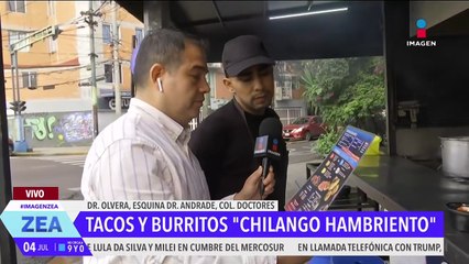 Atalo Mata desayuna en el "Chilango hambriento" en la Col. Doctores, CDMX
