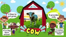 Guess the Farm Animals! 🐮🐔 | Animal Rhymes for Kids | Baby Songs & Nursery Songs in English | Education Videos | Preschool Learning |