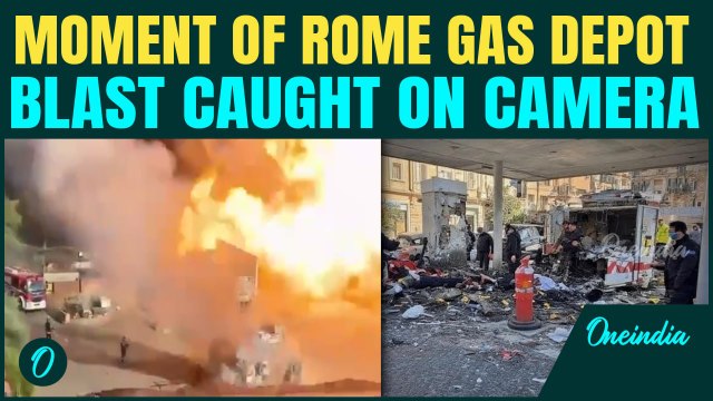VIDEO: Panic And Chaos Grip The Moment Fireball Engulfs Rome Gas Station | Over 35 Injured
