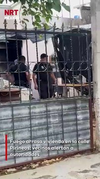 Un inc3ndio se reportó en una vivienda ubicada sobre la calle Pirineos de la colonia Santo Domingo. Elementos de Protección Civil y Bomberos acudieron al lugar para sofocar el fuego.