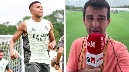 Mbappé finaliza su entrenamiento más completo con el Real Madrid y podría ser titular ante Borussia Dortmund
