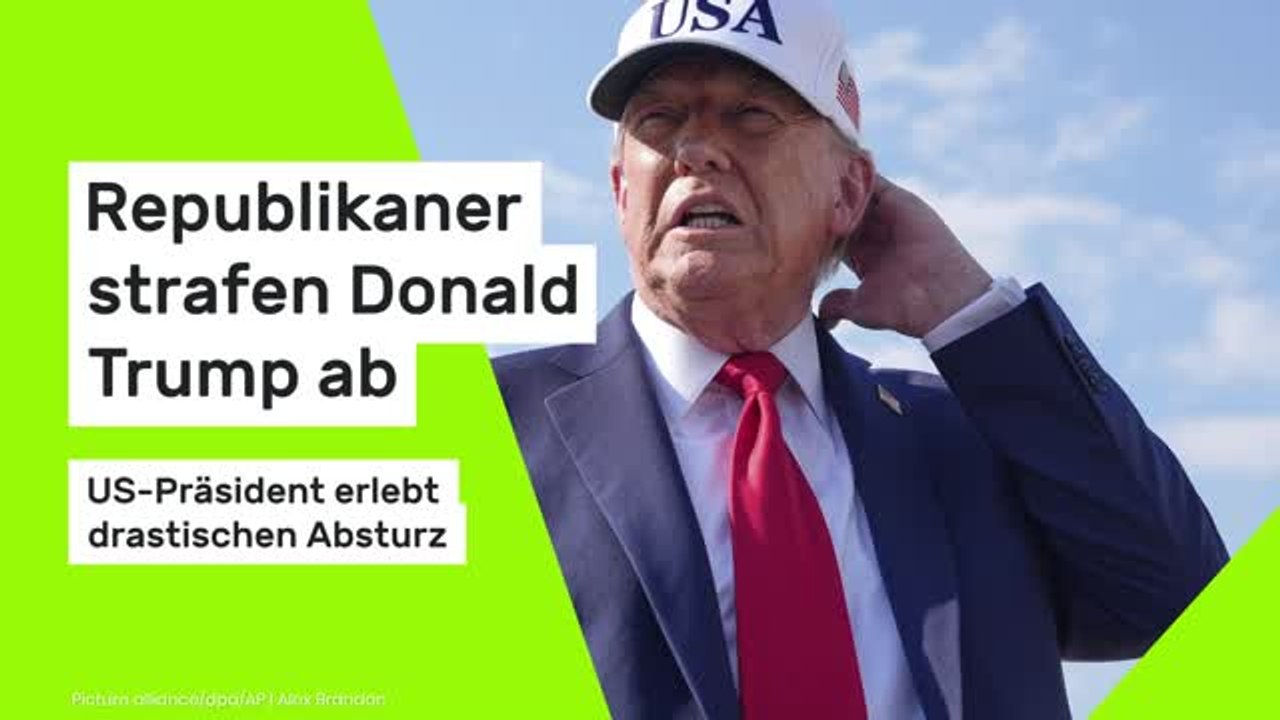Republikaner strafen Donald Trump ab: US-Präsident erlebt drastischen Absturz