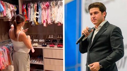 Samuel García desata críticas tras presumir clóset de su hija con 120 pares de zapatos