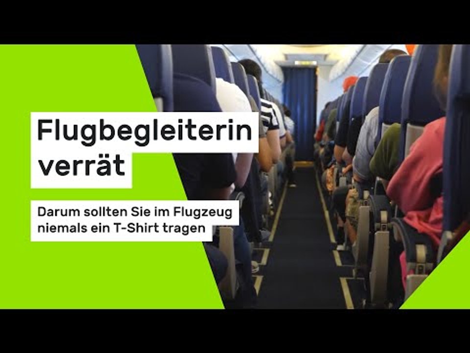 Flugbegleiterin verrät: Darum sollten Sie im Flugzeug niemals ein T-Shirt tragen