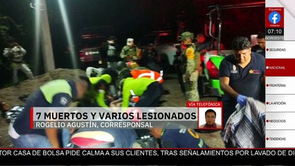 Accidente en Ixcateopan: autobús cae a arroyo y deja al menos siete muertos