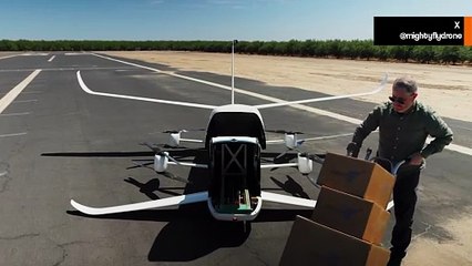 Video: Amerikaanse luchtmacht test nieuwe hybride vrachtdrone Cento van MightyFly