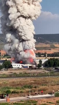 Incendio en una fábrica de reciclaje de pilas y baterías en Azuqueca