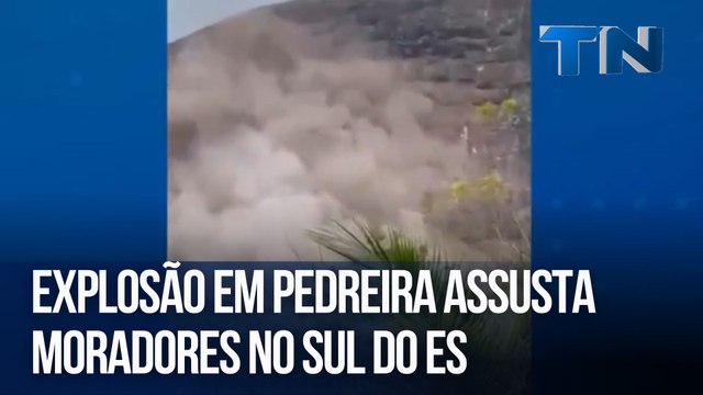 Explosão em pedreira assusta moradores no Sul do ES