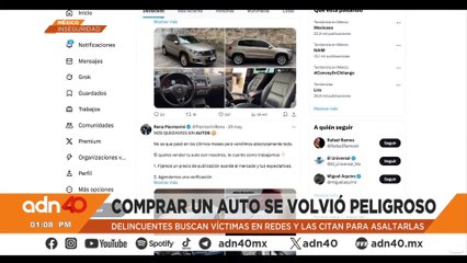 Comprar un auto ahora es un riesgo: delincuentes citan a víctimas en redes para asaltarlas