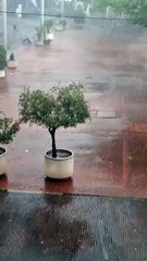 Calles anegadas en Medina del  Campo