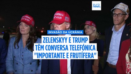 Zelenskyy e Trump decidem esforços de defesa conjuntos numa conversa telefónica "frutífera"
