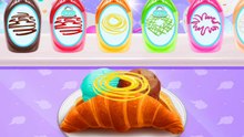 🌈🥐 Ultimate Croissant Ice Cream Sandwich | Unicorn Cooking🦄