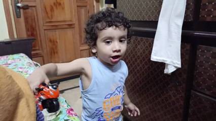 Relax and Happily Playing Baby