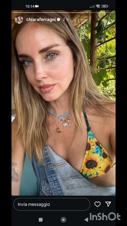 chiaraferragni  relax con vitto e leo