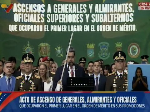 Juramentación de los Generales, Almirantes y Oficiales ascendidos