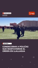 Policías son condecorados