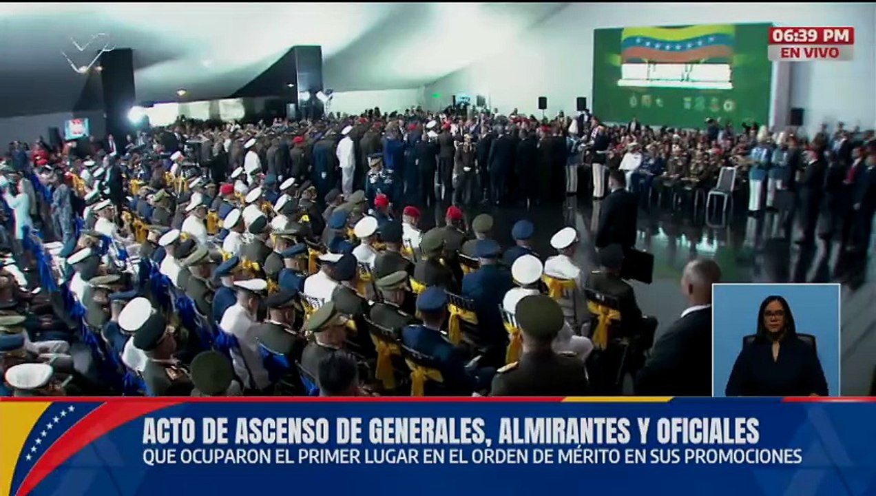Presidente Nicolás Maduro lidera acto de ascenso de Generales, Almirantes y Oficiales de la FANB