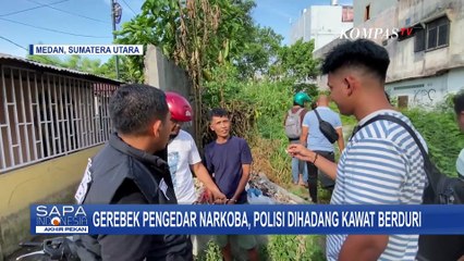 Intens! Polisi Dihadang Kawat Berduri Gerebek Sarang Narkoba di Medan | SAPA PAGI