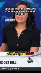 Closest possible margins for Republicans to pass the bill