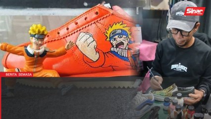 Lukisan kasut anak Felda raih perhatian peminat luar negara