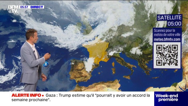 Un temps globalement ensoleillé et un ciel nuageux au nord-ouest avant l'arrivée d'une dégradation ce week-end... La météo du samedi 5 juillet