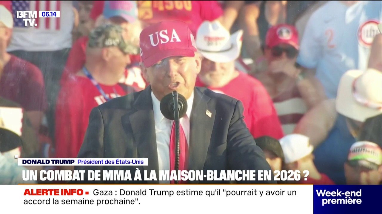 "Nous allons organiser un combat UFC sur le terrain de la Maison Blanche": le projet de Donald Trump pour le 250e anniversaire des États-Unis