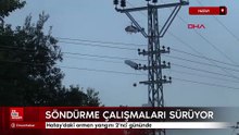 Hatay'daki orman yangını 2'nci gününde