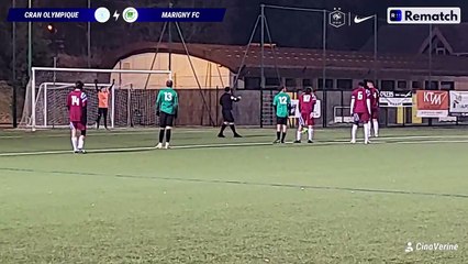 Olympique de Cran 2 - 1 Marigny FC (but sur pénalty pour Cran)