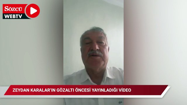 Adana Büyükşehir Belediye Başkanı Zeydan Karalar'ın gözaltına alınırken çektiği video