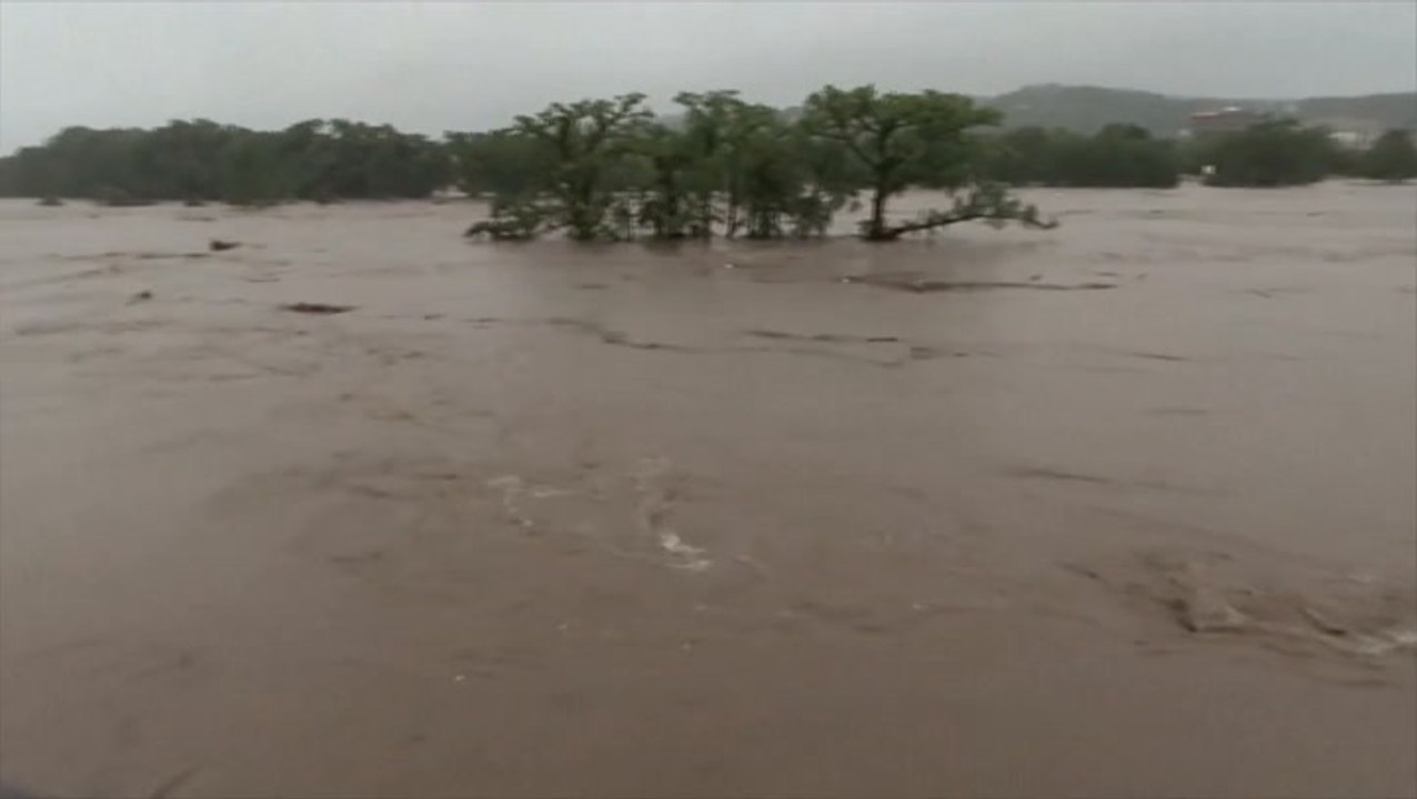 Huge scope of deadly Texas flooding captured in footage shot from bridge