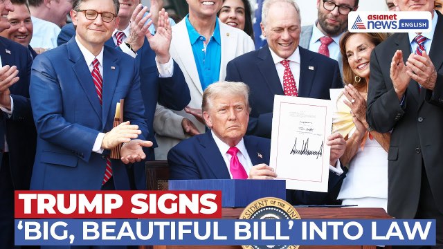 US President Donald Trump Signs ‘Big, Beautiful Bill’ Into Law at July Forth Event