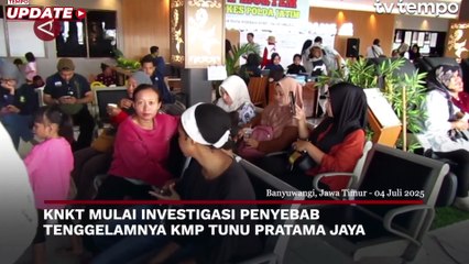 KNKT Investigasi Penyebab Tenggelamnya KMP Tunu Pratama Jaya