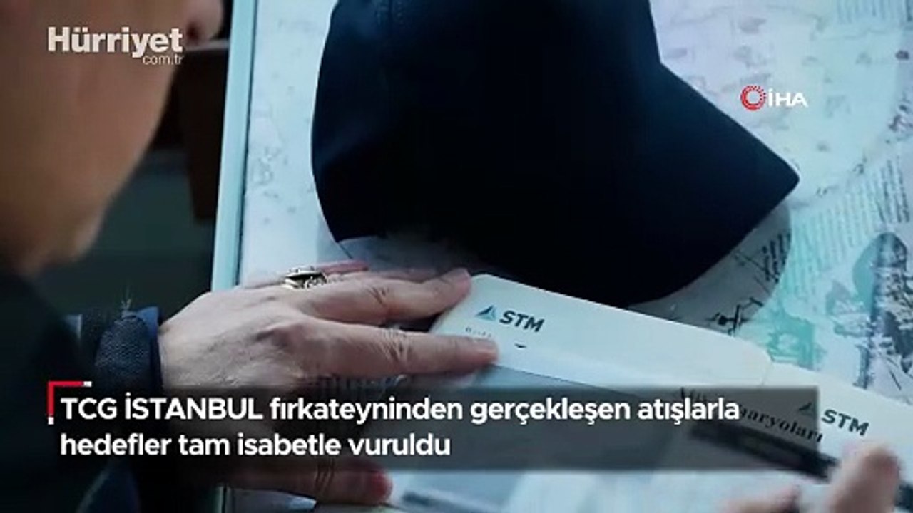 TCG İSTANBUL fırkateyninden gerçekleşen atışlarla hedefler tam isabetle vuruldu