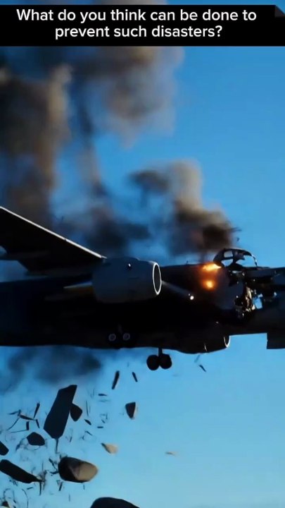 Missile Strike: Plane Crash Disaster #fire #conflict #defense #share #shorts