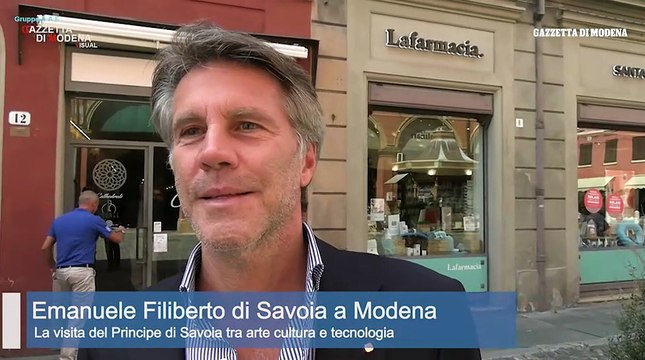 La visita a Modena di Emanuele Filiberto di Savoia: ?Una citt? bellissima?